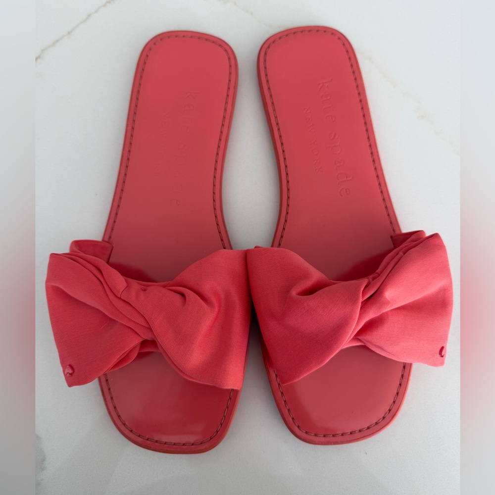 Kate Spade Coral Bow Sandals
